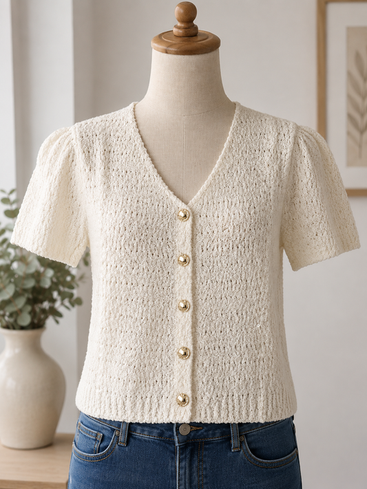 elegant knit cardigan